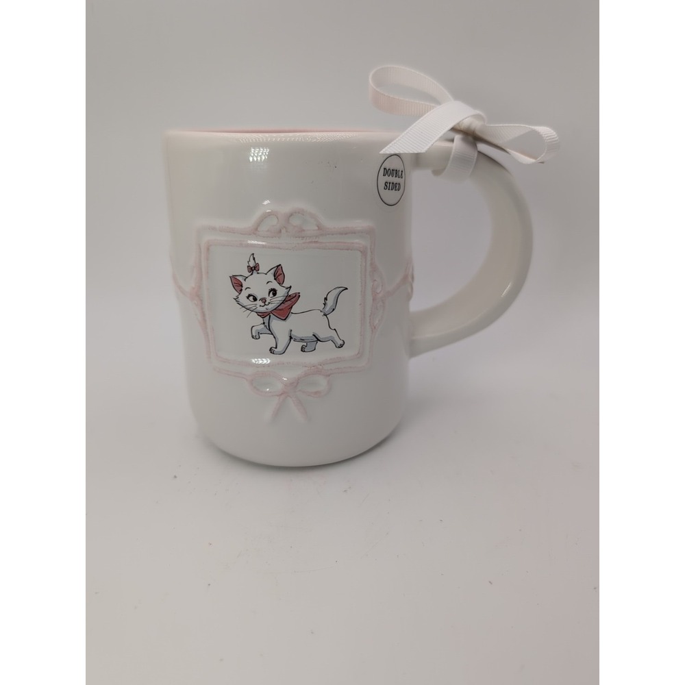Rae Dunn Disney Aristocats Marie EVERYONE WANTS TO BE A CAT Mug Wide Handle NEW